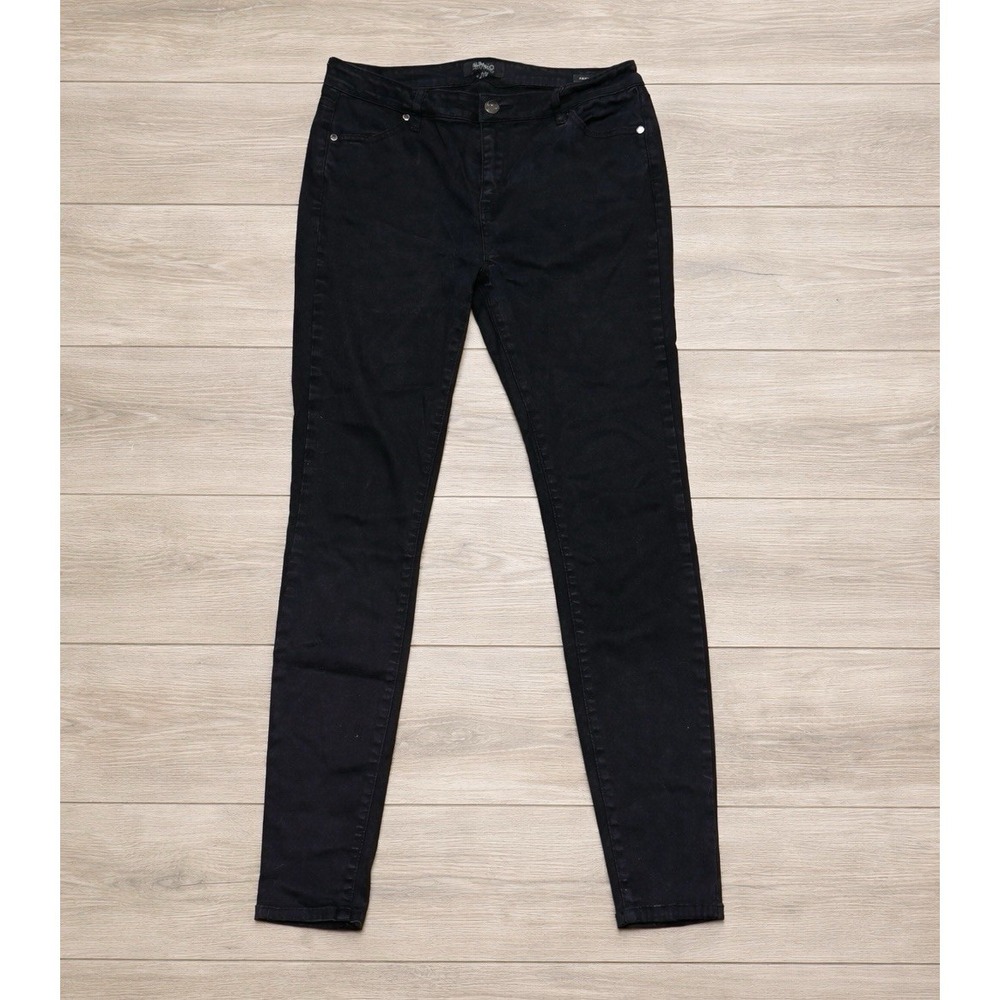 Buffalo David‎ Bitton Faith Skinny Jeans W29 Black Mid Rise Stretch Denim